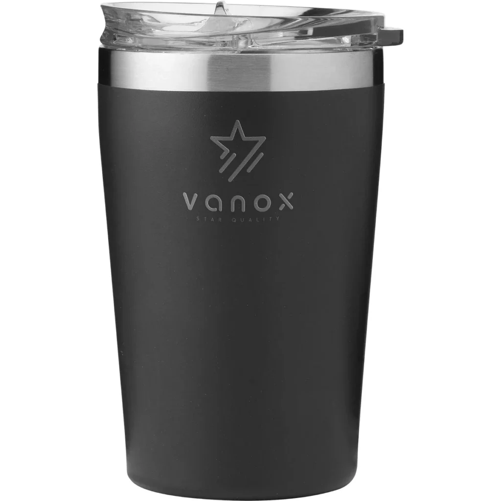 Recycled stainless steel travel mug (380ml) - image 9