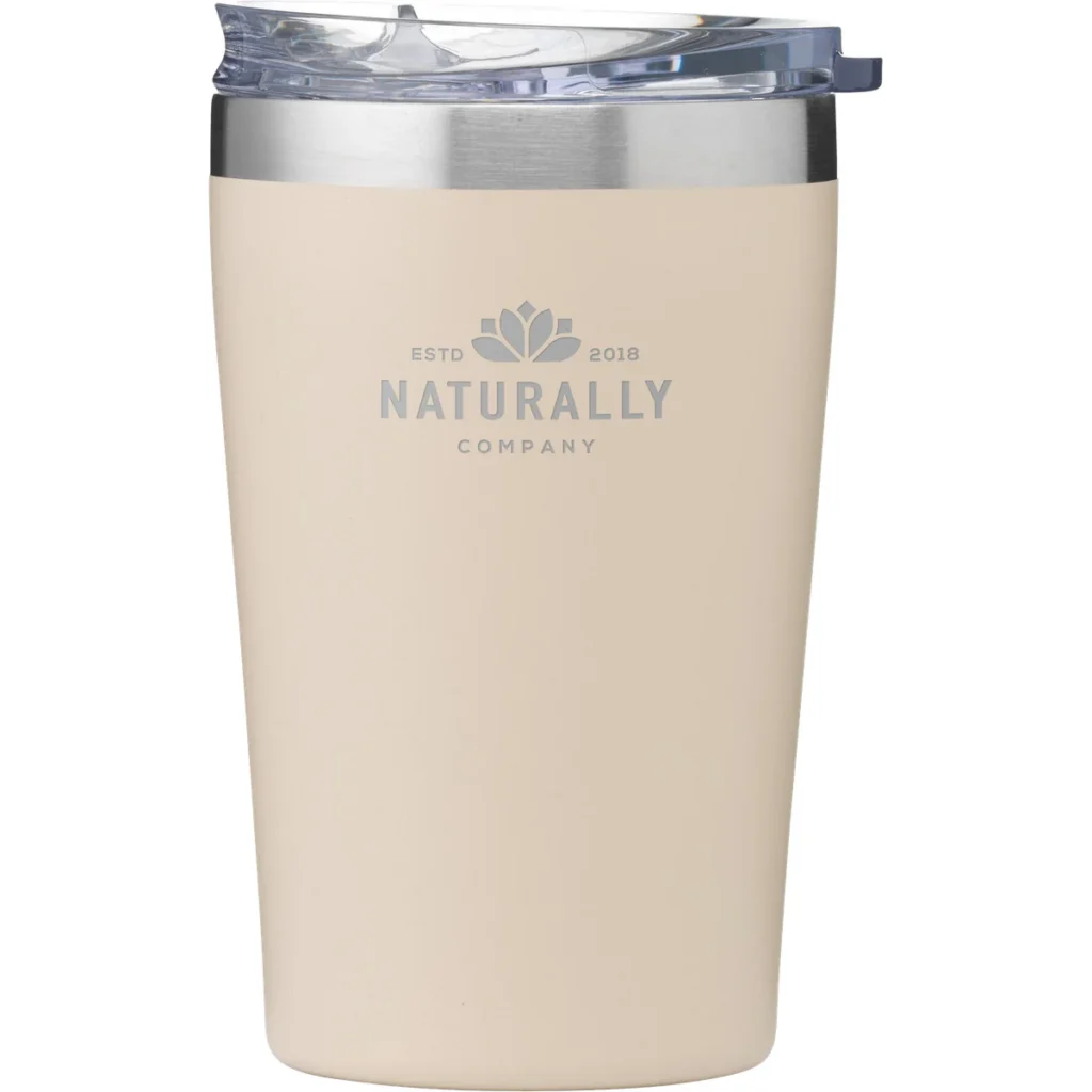 Recycled stainless steel travel mug (380ml) - image 8