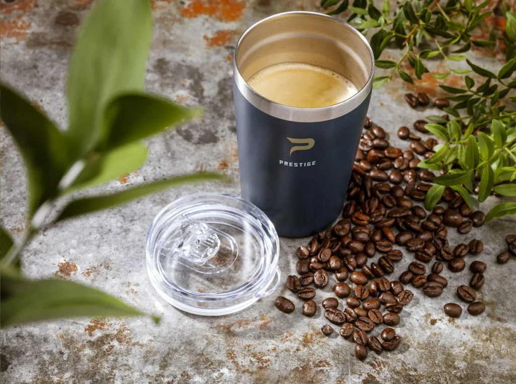 Recycled stainless steel travel mug (380ml) - image 11