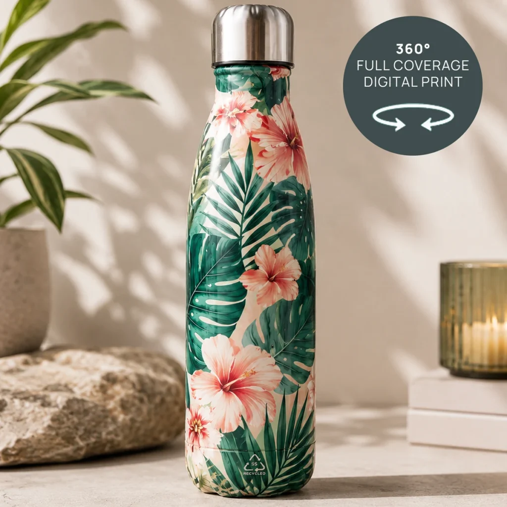 The Evia Recycled stainless steel double walled bottle (500ml) - image 10