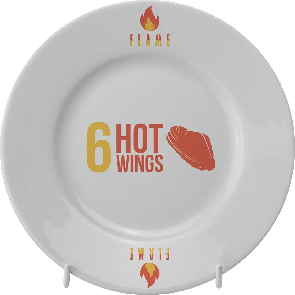 Winged Plate 6 Inch 17cm, product detail