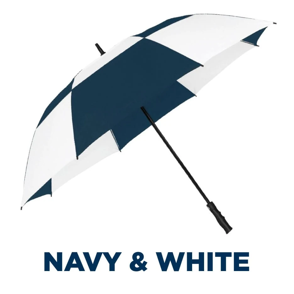 Deluxe Wind Vent Golf in Navy white