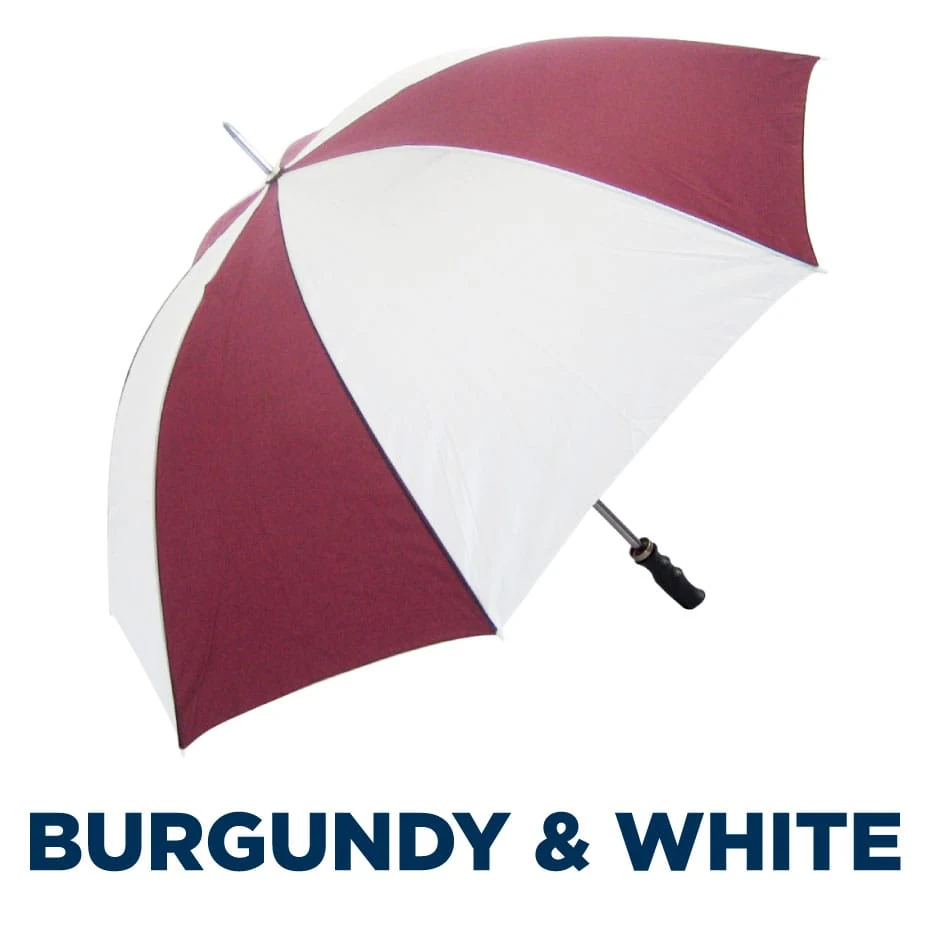 Budget Golf in Burgundy and white