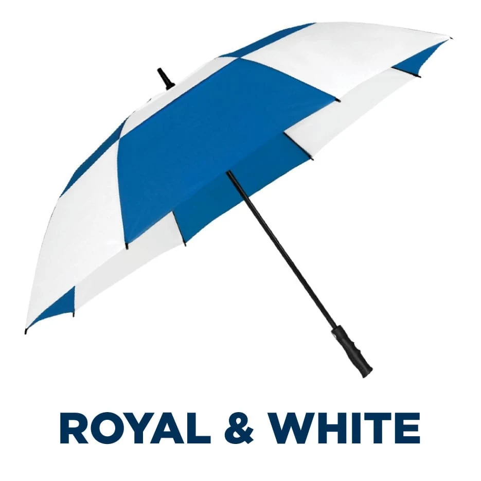 Deluxe Wind Vent Golf in Royal white